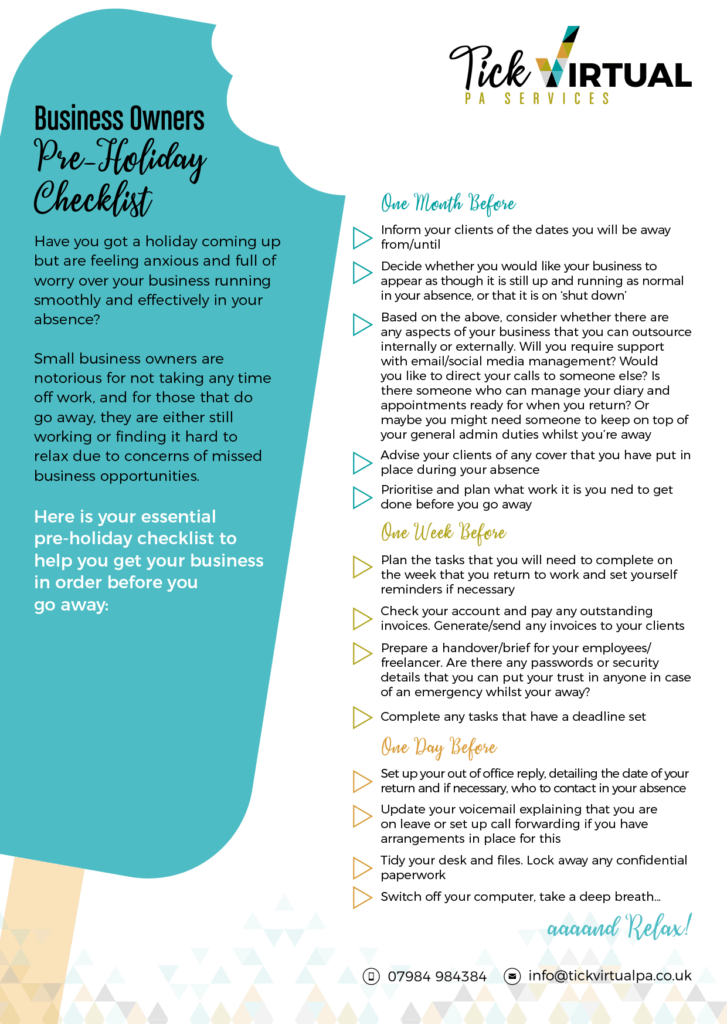 Checklist.